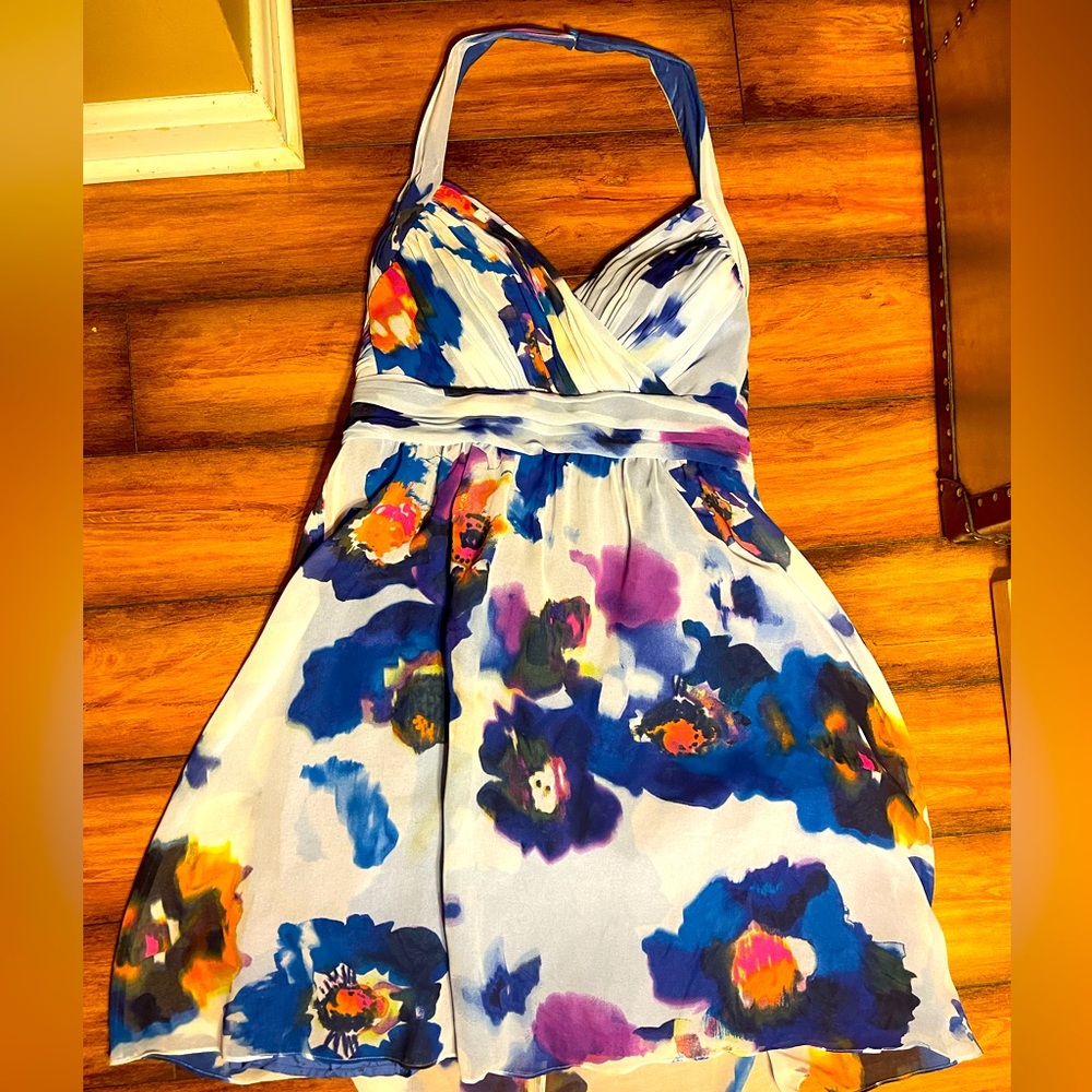 Floral halter dress